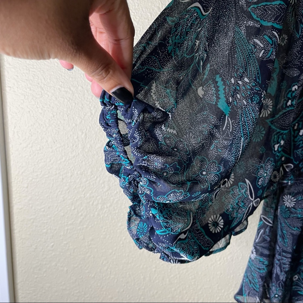 Anthropologie Navy Blouse - Picture 6 of 7